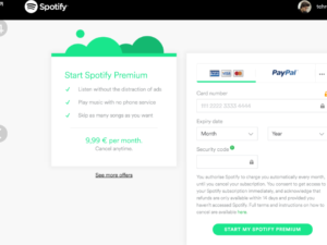 Spotify Ödeme Yöntemi Değiştirme